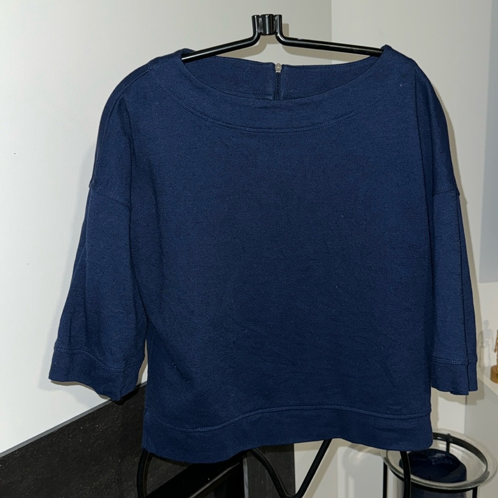 Vineyard Vines Womens Cropped Elbow Sleeve Popover